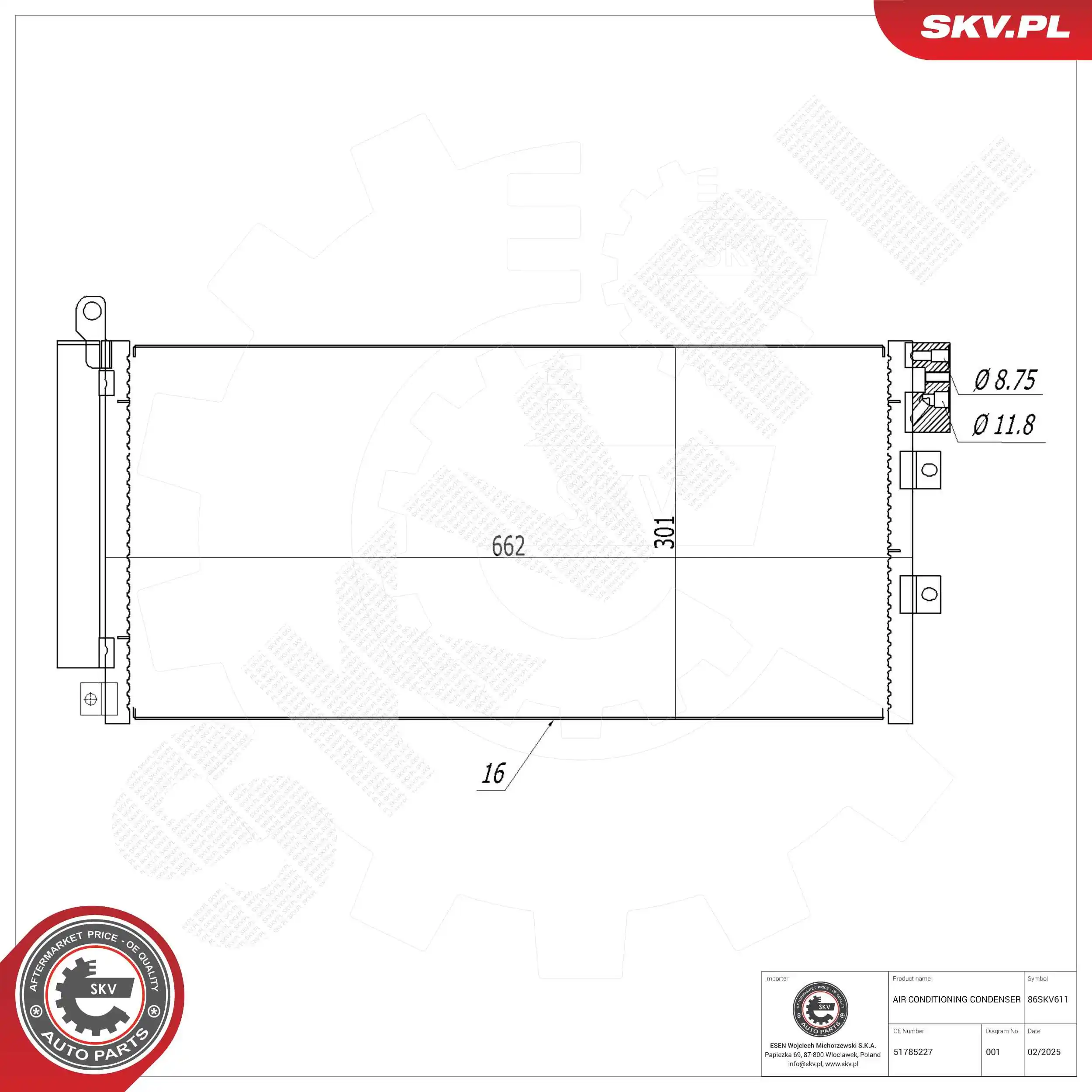 Condenser, air conditioning